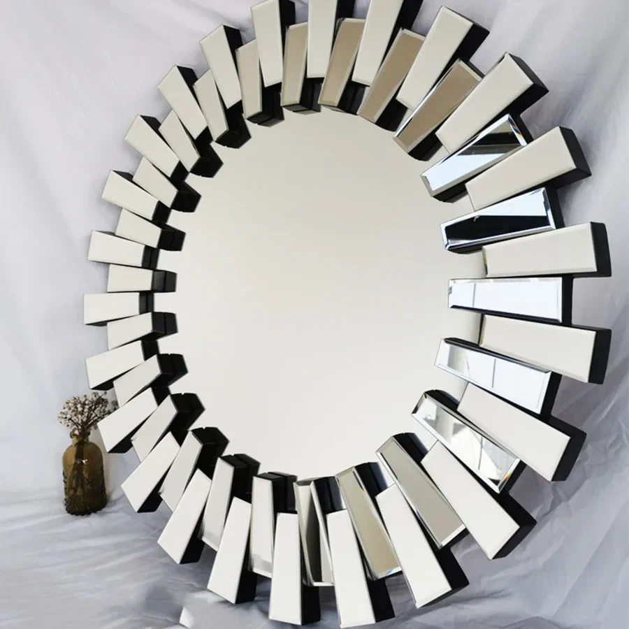 miroirs ronds décoratifs autocollants pour décoration et maquillage - Image 2