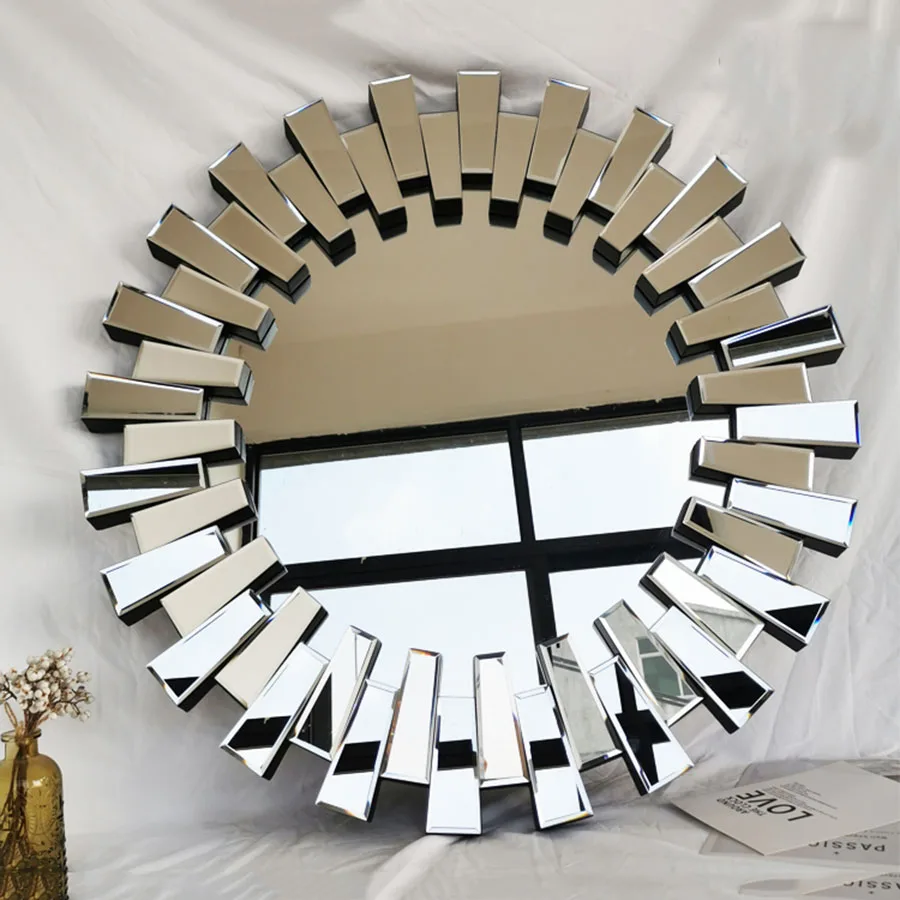 miroirs ronds décoratifs autocollants pour décoration et maquillage - Image 3