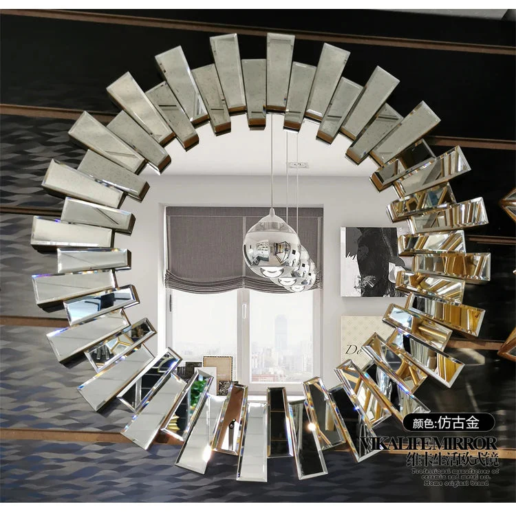 miroirs ronds décoratifs autocollants pour décoration et maquillage - Image 7