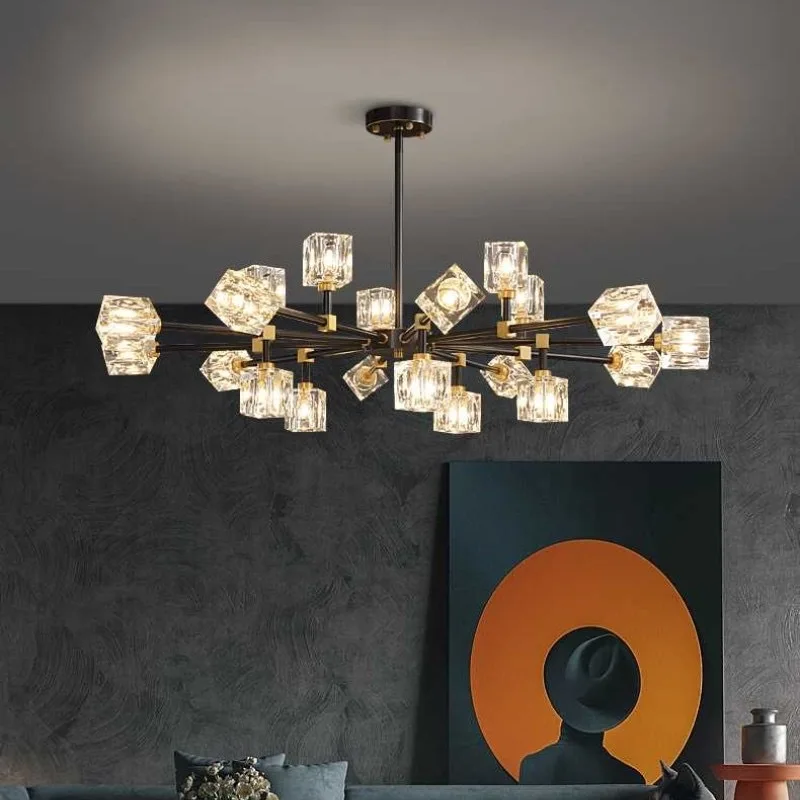 Modern Ceiling Crystal Chandelier Table, Restaurant, Kitchen Bar LED Chandelier Minimalist Home Decoration Light Luxury Crystal - Image 2