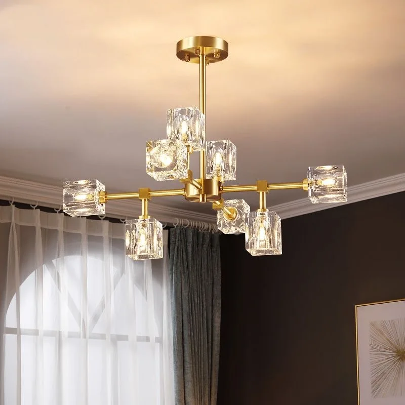 Modern Ceiling Crystal Chandelier Table, Restaurant, Kitchen Bar LED Chandelier Minimalist Home Decoration Light Luxury Crystal - Image 3