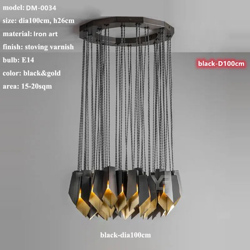 Modern Designer LED Chandelier Lighting Living Dining Room Decor Led Pendant Light Villa Bar Dining Table Hanging Lamp Luminaire - Image 9