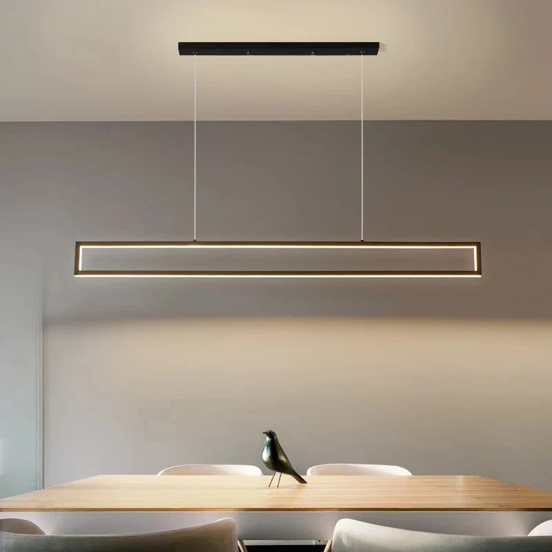 Modern LED black dimming living room light used for hanging decoration of restaurant, coffee shop, bar lighting fixtures - Image 3