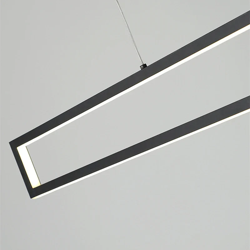 Modern LED black dimming living room light used for hanging decoration of restaurant, coffee shop, bar lighting fixtures - Image 6