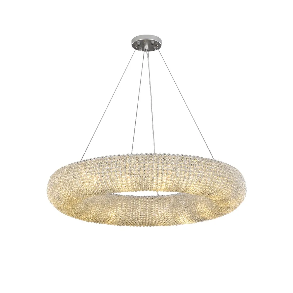 Modern Luxury Crystal Loft Chandelier Living Room Lustre Pendant Lamp Suspension Home Interior Decor Hanging Light Fixtures - Image 6