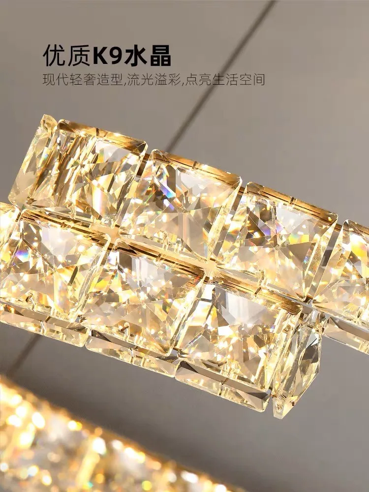 Modern Luxury K9 Crystal Led Chandelier In Dining Room, Nordic Living Room, Kitchen Lights, Bar, Bedroom Lighting Chandelier - Image 5