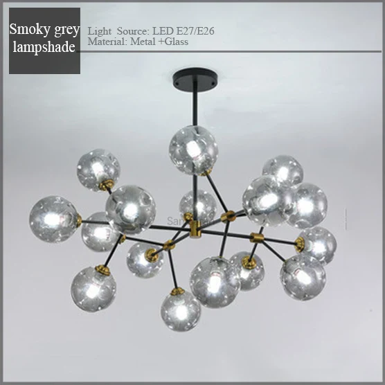 Modern minimalist kitchen, family, bedroom, dining-room, droplight attic luxury glass bubbles molecular droplight - Image 7