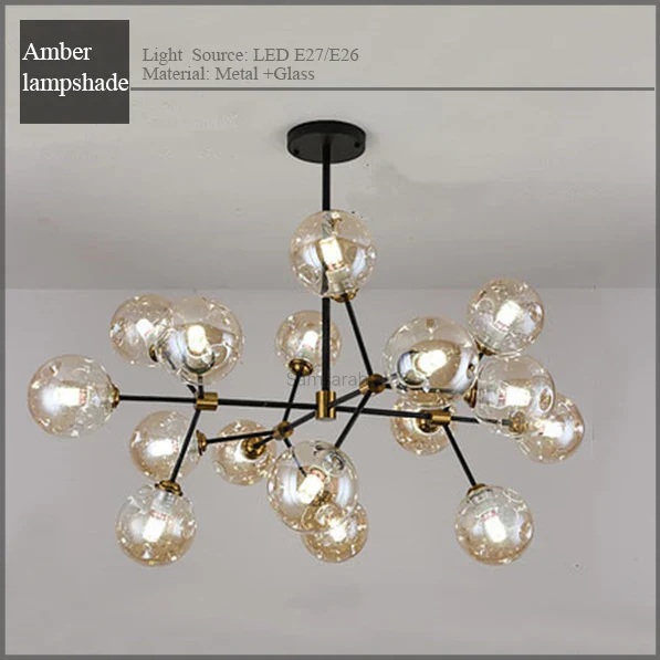 Modern minimalist kitchen, family, bedroom, dining-room, droplight attic luxury glass bubbles molecular droplight - Image 8