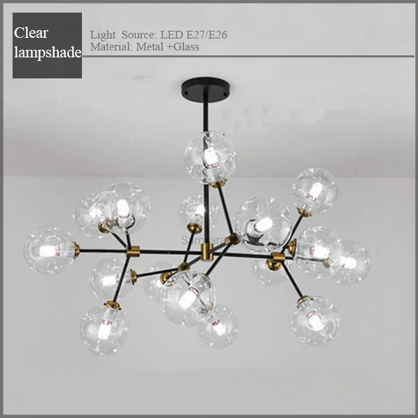 Modern minimalist kitchen, family, bedroom, dining-room, droplight attic luxury glass bubbles molecular droplight - Image 9