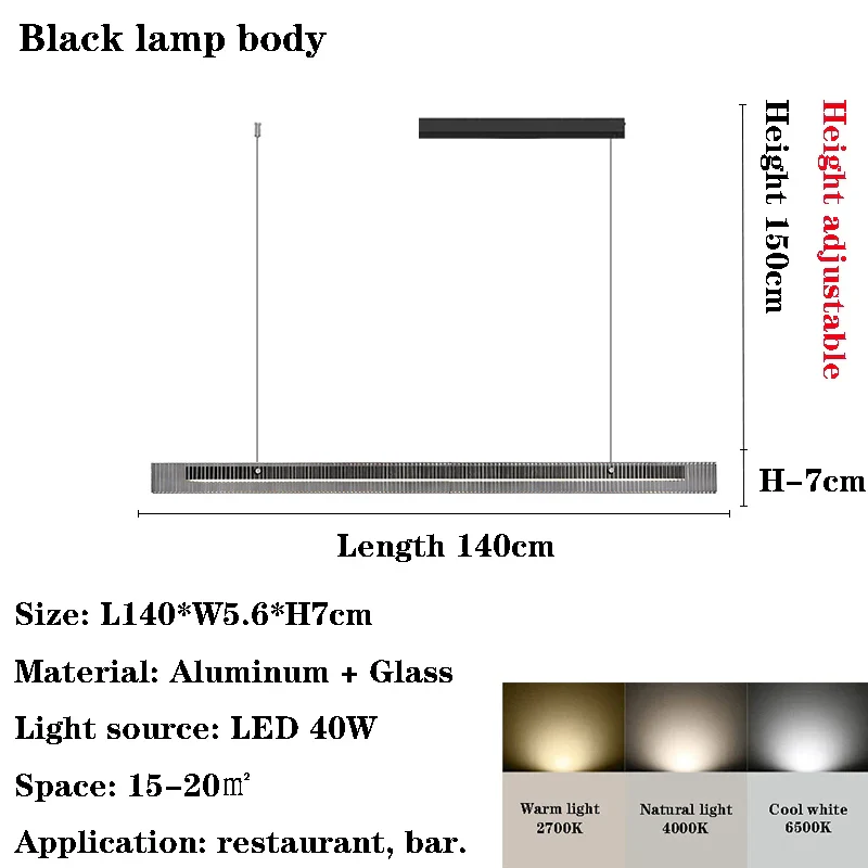 Modern Minimalist Restaurant Chandelier, Dimple Geometric Word, Island Table, High-end Glass, Nordic Light Luxury Bar, Bar Light - Image 9