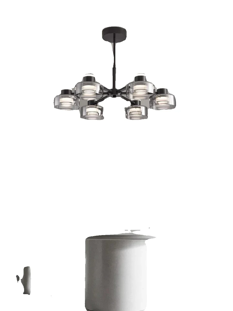 Modern new LED Italian full copper living room chandelier designer home dining room, kitchen bar lamp bedroom glass chandelier - Image 5