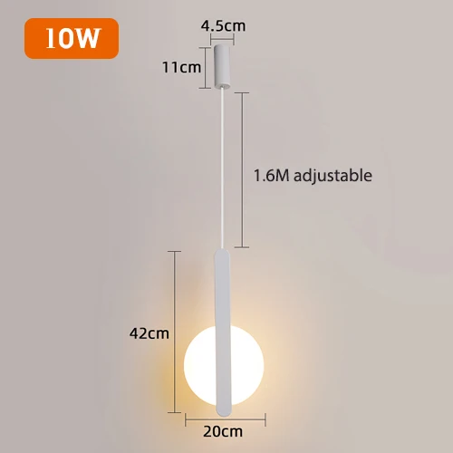 Moderne minimaliste LED longue ligne unique tête lustre café bar lampe de table chambre lampe de chevet restaurant suspension lumières - Image 18