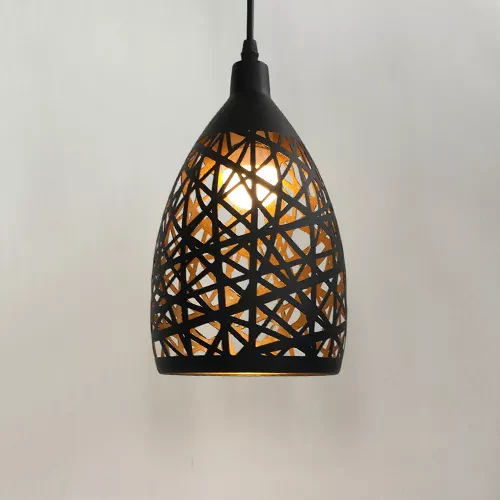 Moderne suspension LED lumières fer creux cage en métal suspension Luminaire salon restaurant boutique bar décor Luminaire - Image 11