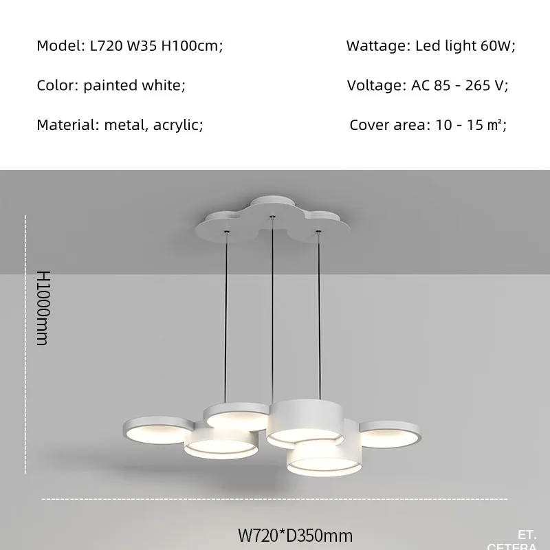 Moderne Smart Led Dimmable Lustre salon blanc plafond Lustre lampe Lustre Led Luminarias lampes Led montées irrégulières - Image 11