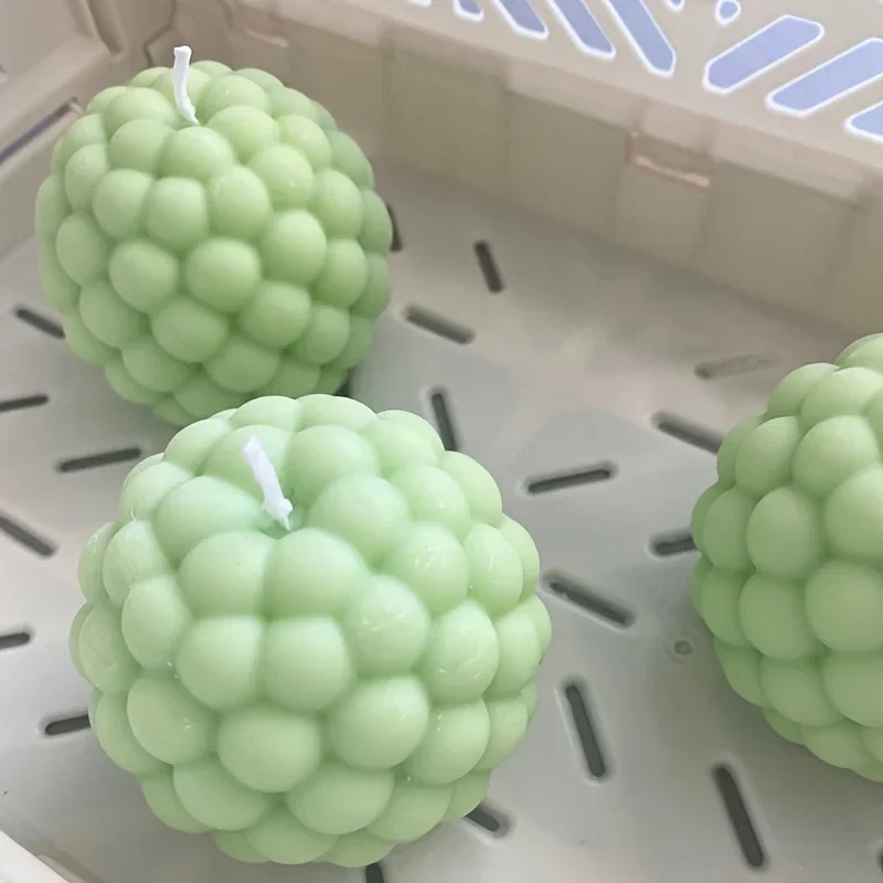 moule à bougie silicone 3D forme ronde et cylindrique pour aromathérapie - Image 5