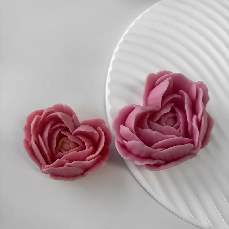 moule à fleurs d'amour en silicone pour bougies et savon DIY - Image 6