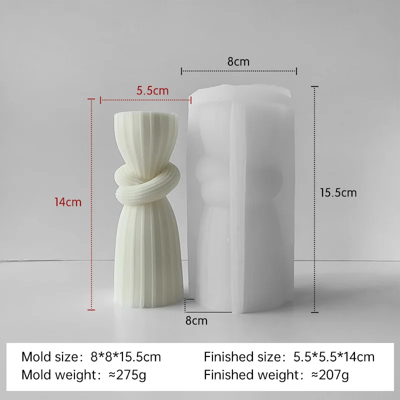 moule en silicone pour bougies aromatiques cylindriques fait main - Image 19