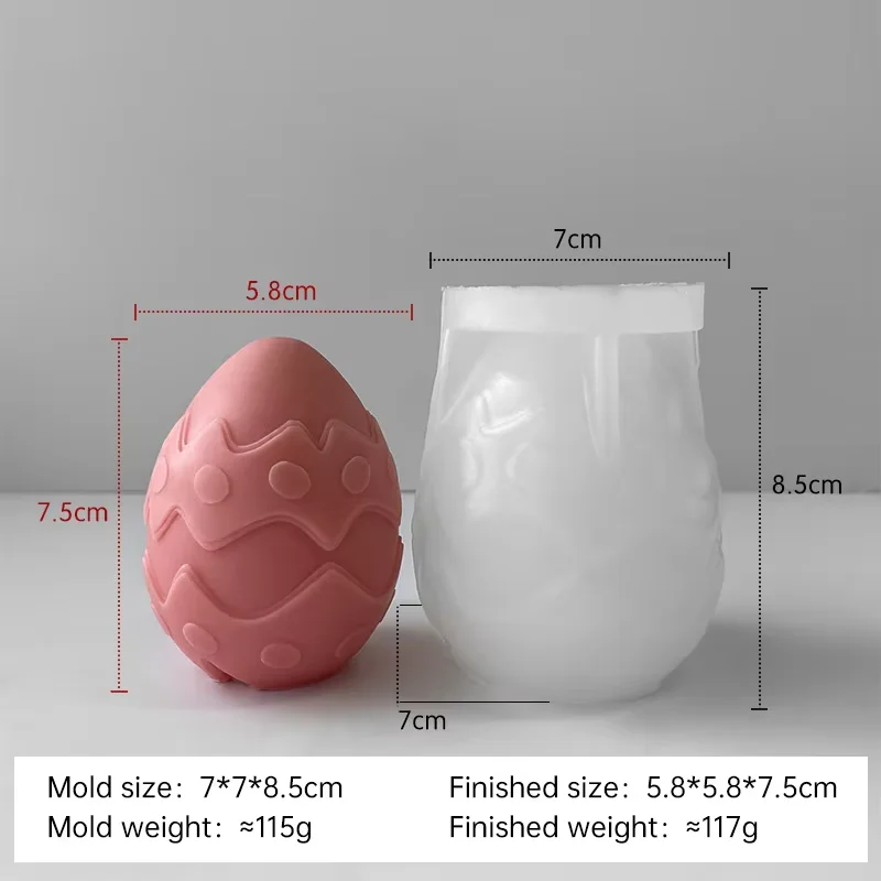 moule en silicone pour bougies œufs de pâques fait maison - Image 16