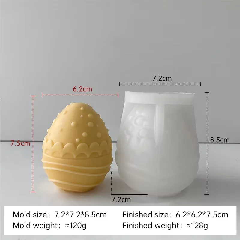 moule en silicone pour bougies œufs de pâques fait maison - Image 7