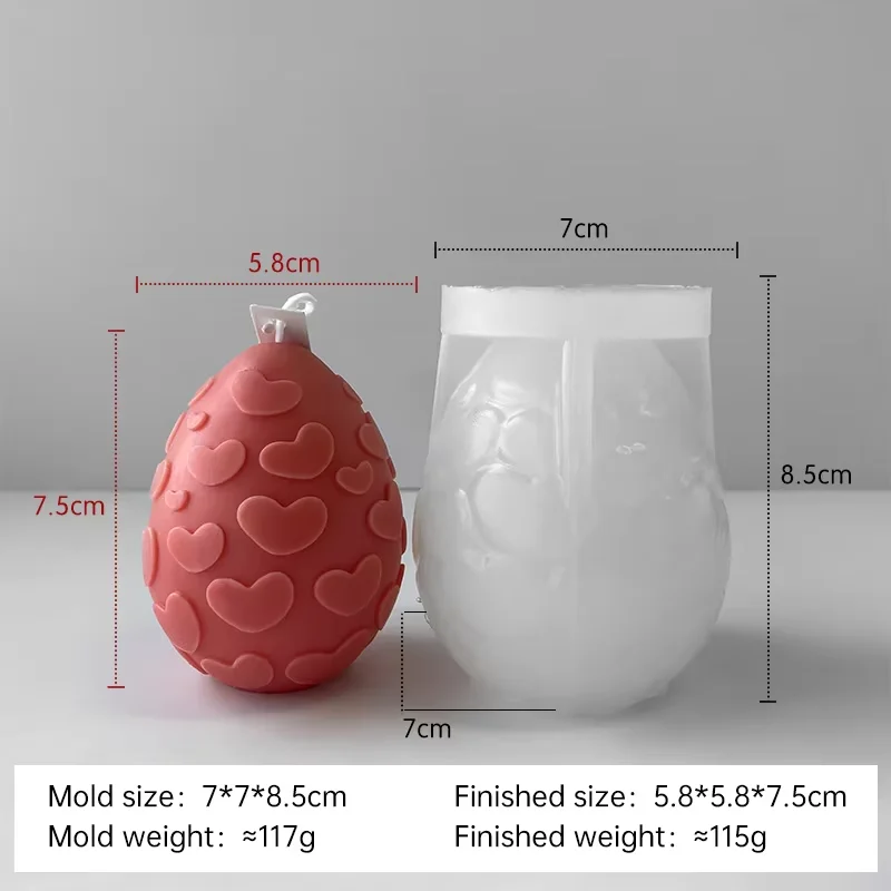 moule en silicone pour bougies œufs de pâques fait maison - Image 8