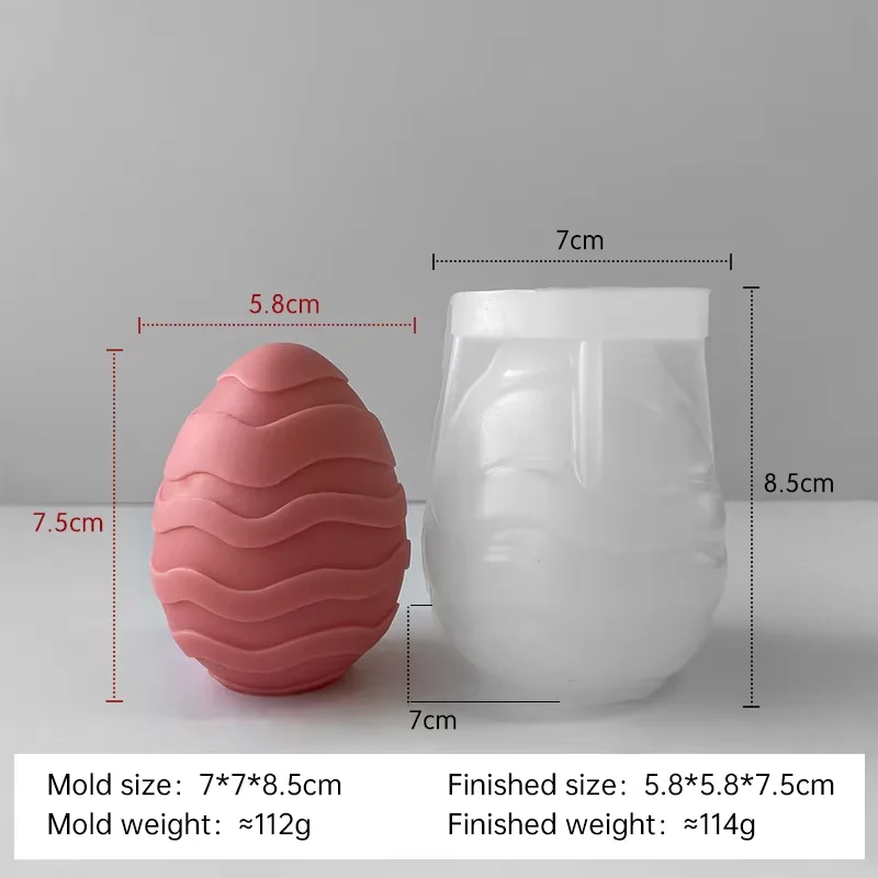moule en silicone pour bougies œufs de pâques fait maison - Image 9