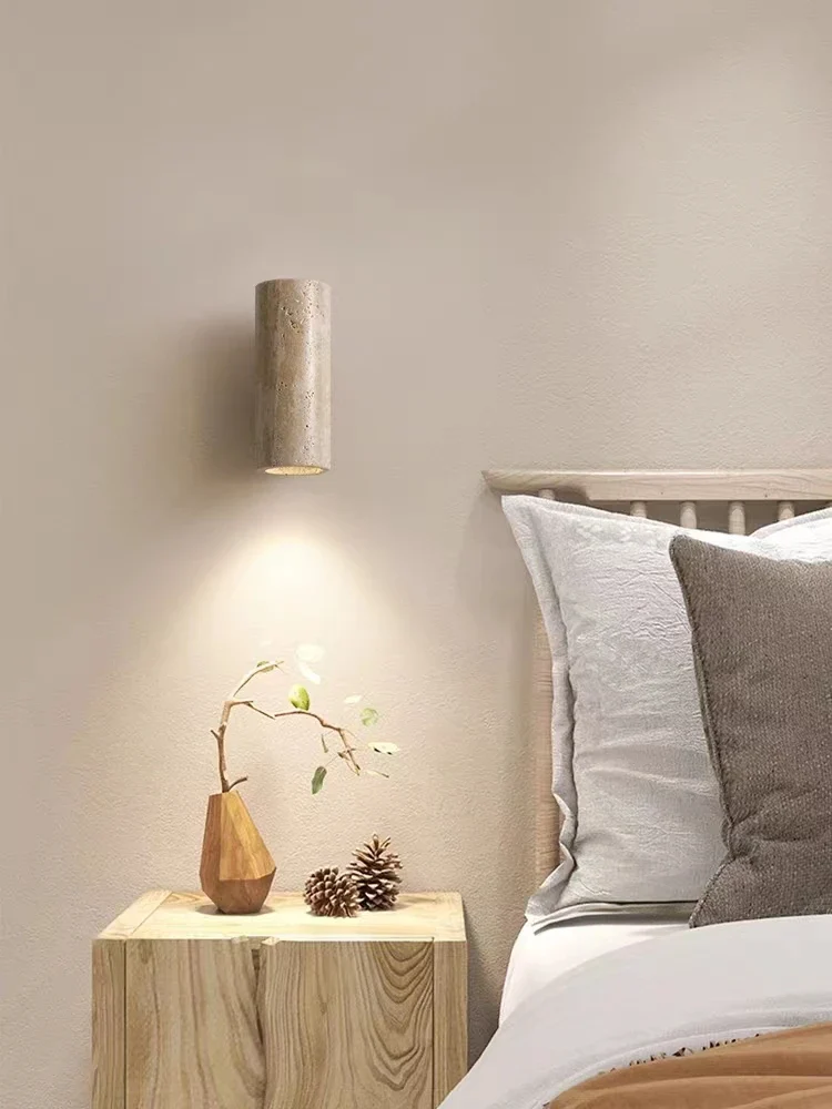 Natural Stone Wall Lamp, Retro Art, LW Decorative Lamp, Living Room, Bedroom, Corridor, Staircase Lighting - Image 3