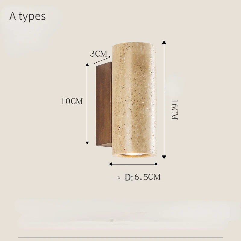 Natural Stone Wall Lamp, Retro Art, LW Decorative Lamp, Living Room, Bedroom, Corridor, Staircase Lighting - Image 8