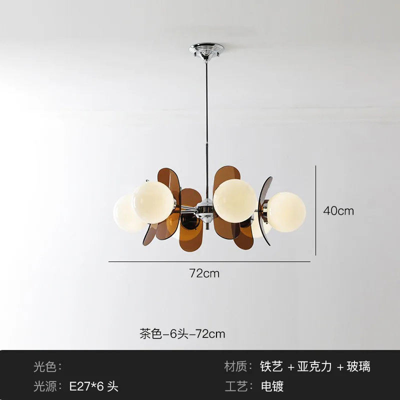 New Modern Luxury Living Room Pendant LampDecorationIndoor Hall, Bedroom,Attic, Kitchen,White Glass Led Lamp Package Chandelier - Image 10