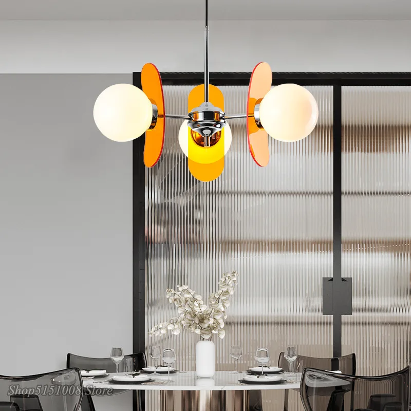 New Modern Luxury Living Room Pendant LampDecorationIndoor Hall, Bedroom,Attic, Kitchen,White Glass Led Lamp Package Chandelier - Image 5