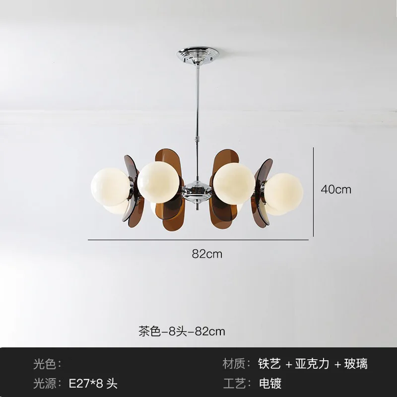 New Modern Luxury Living Room Pendant LampDecorationIndoor Hall, Bedroom,Attic, Kitchen,White Glass Led Lamp Package Chandelier - Image 7
