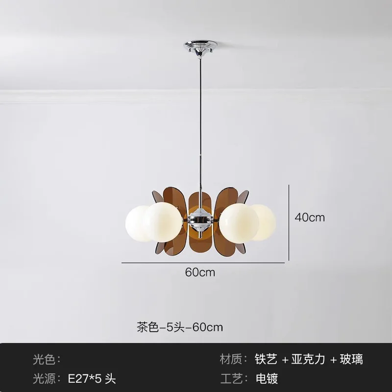 New Modern Luxury Living Room Pendant LampDecorationIndoor Hall, Bedroom,Attic, Kitchen,White Glass Led Lamp Package Chandelier - Image 9