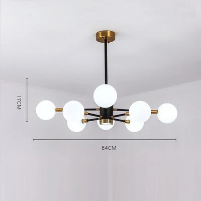 Nordic Bubble Glass Chandelier Pendant Lamp Ceiling Light Suspension Luminaire for Living Room Bedroom - Image 14