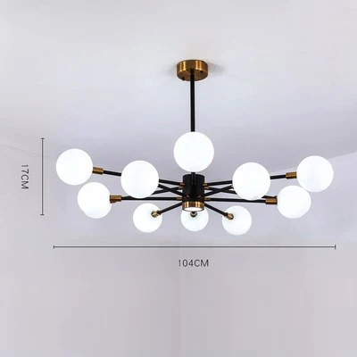 Nordic Bubble Glass Chandelier Pendant Lamp Ceiling Light Suspension Luminaire for Living Room Bedroom - Image 15