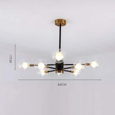 Nordic Bubble Glass Chandelier Pendant Lamp Ceiling Light Suspension Luminaire for Living Room Bedroom - Image 7