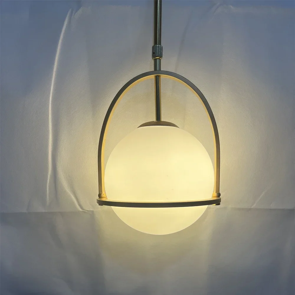Nordic Globe Pendant Lamp Glass Ball Ceiling Suspension Hanging Light for Kitchen Island Dining Room - Image 6