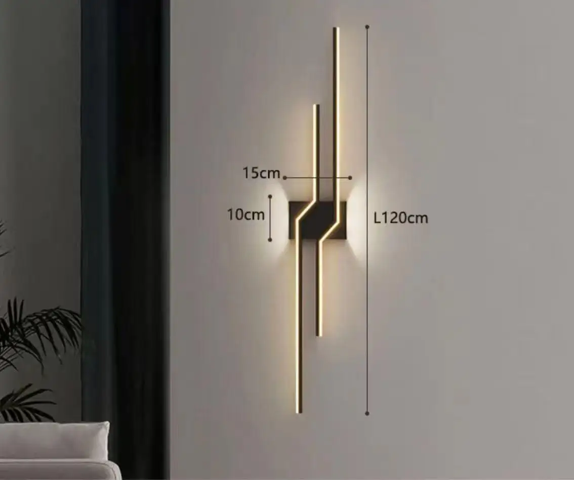 Nordic light luxury strip bubble glass wall lamp designer decorates bedroom bedside lamp, living room background wall wall lamp - Image 11