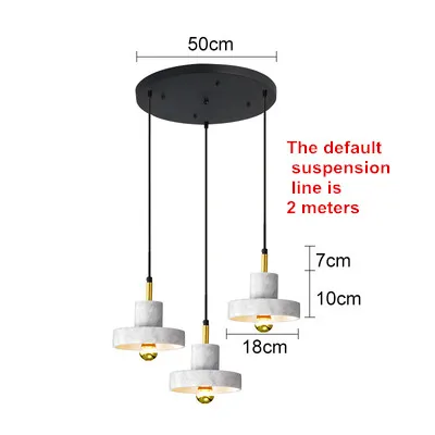 Nordic marble chandeliers post-modern minimalist bar, living room, dining room, bedside decorative lamps and lanterns - Image 12