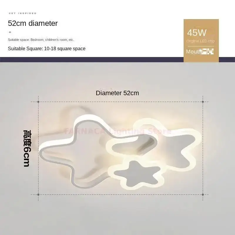 Nordic Modern Personality Led Ceiling Light, Children's Room, Dining Room, Study, Girls Bedroom Pink Decorative Ceiling Light - Image 12