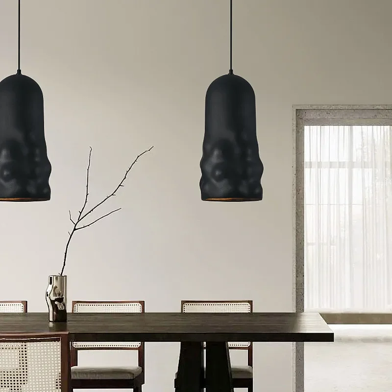 Nordic Wabi Sabi Dining Room Pendant Lights French Creamy Wind Loft Bedroom Cafe Chandelier Lamp Bar Table LED Home Decor Lamps - Image 2