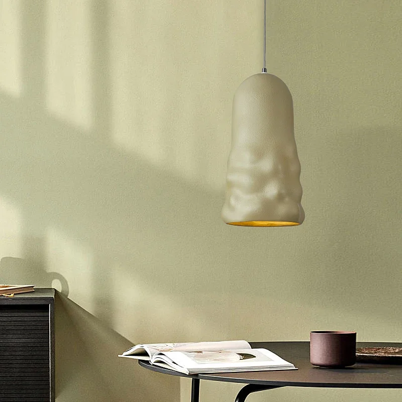 Nordic Wabi Sabi Dining Room Pendant Lights French Creamy Wind Loft Bedroom Cafe Chandelier Lamp Bar Table LED Home Decor Lamps - Image 5