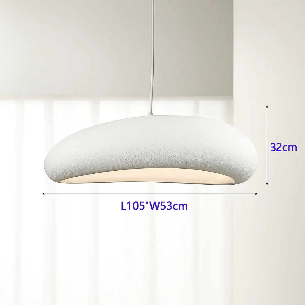Nordic Wabi Sabi Restaurant LED Pendant Light Lustre Living Room Chandelier Kitchen Island Bar Cafe Loft Home Decor Hanging Lamp - Image 7