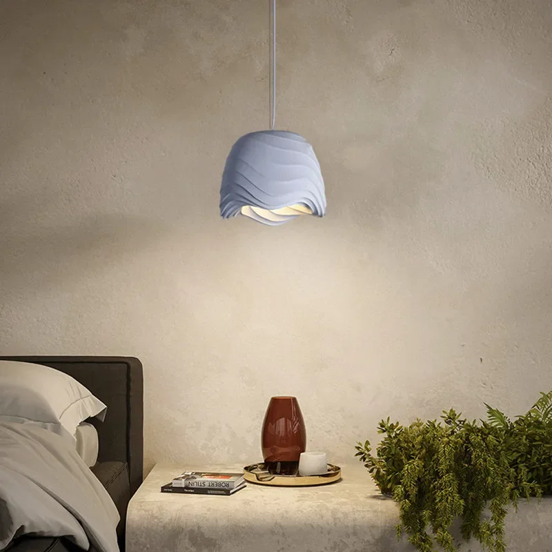Nordic Wabi-Sabi Wind Chandelier Dining Room LED Pendant Lights Bedroom Study Suspend Lamp Home Decor Cafe Hanging Lamps Fixture - Image 3