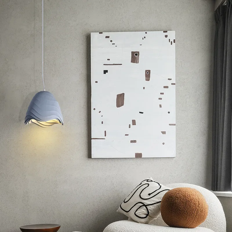 Nordic Wabi-Sabi Wind Chandelier Dining Room LED Pendant Lights Bedroom Study Suspend Lamp Home Decor Cafe Hanging Lamps Fixture - Image 5