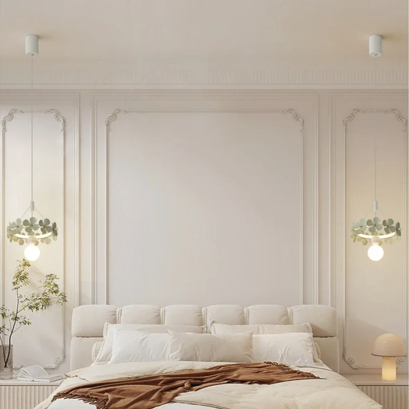 Nordique crème vent chambre chevet applique moderne salon créatif fleur Table lustre couloir balcon lampe décorative - Image 5