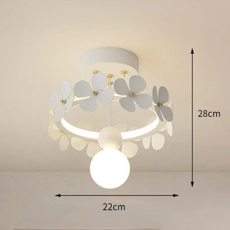 Nordique crème vent chambre chevet applique moderne salon créatif fleur Table lustre couloir balcon lampe décorative - Image 7