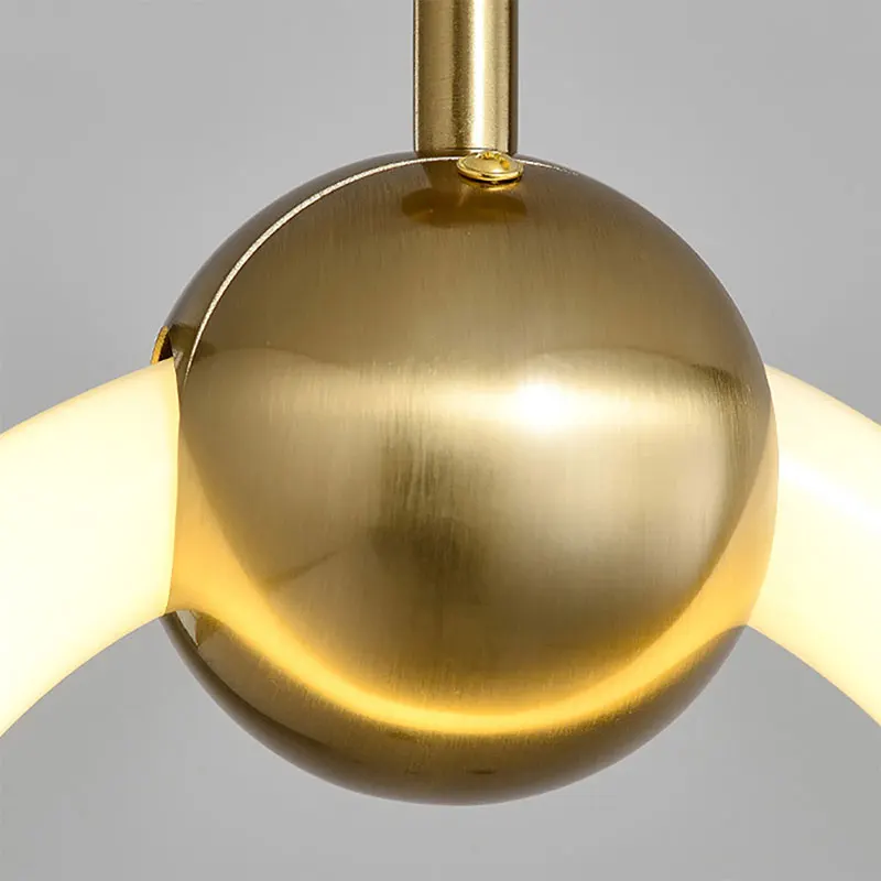 Nordique Led anneau suspension lumières luxe cercle suspension lampe salle à manger cuisine île chambre noir or lustre décor luminaire - Image 6