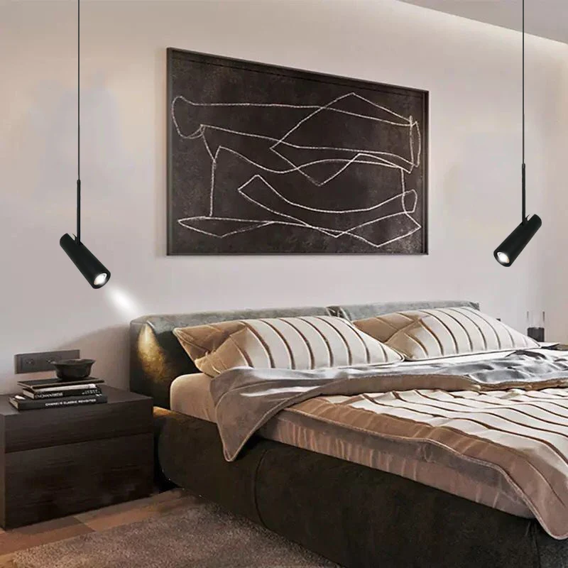 Nordique moderne LED suspension lampe salle à manger décor Restaurant Bar café chambre étude noir suspension lumières abat-jour réglable - Image 6
