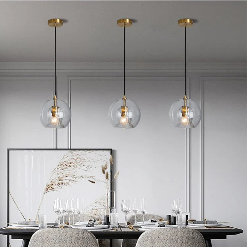 Nordique Restaurant lumières cuisine Bar bureau café créatif verre escalier suspension lumières lampe suspendue chambre chevet - Image 9