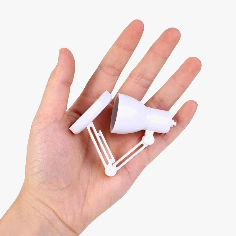 exotique créatif petit livre lampe chambre petite veilleuse Mini pliable livre pince lampe lumière chaude Protection des yeux lampe de Table - Image 4