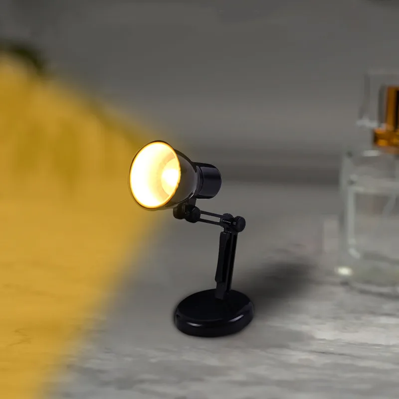 exotique créatif petit livre lampe chambre petite veilleuse Mini pliable livre pince lampe lumière chaude Protection des yeux lampe de Table - Image 7